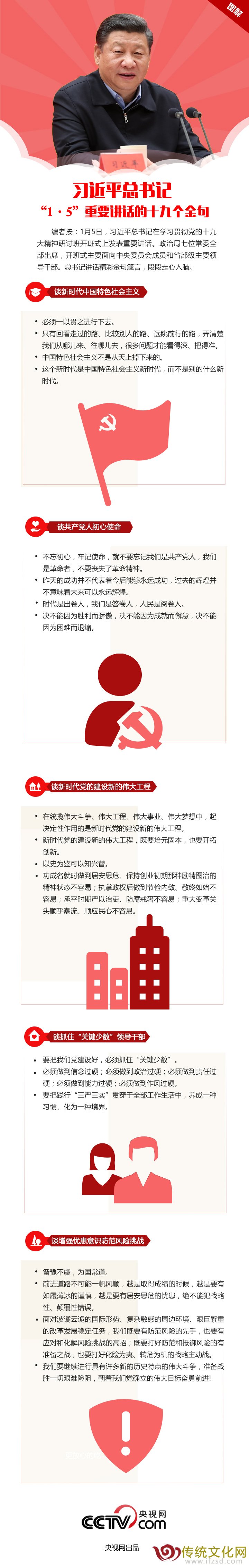 图解：习近平总书记“1·5”重要讲话的十九个金句